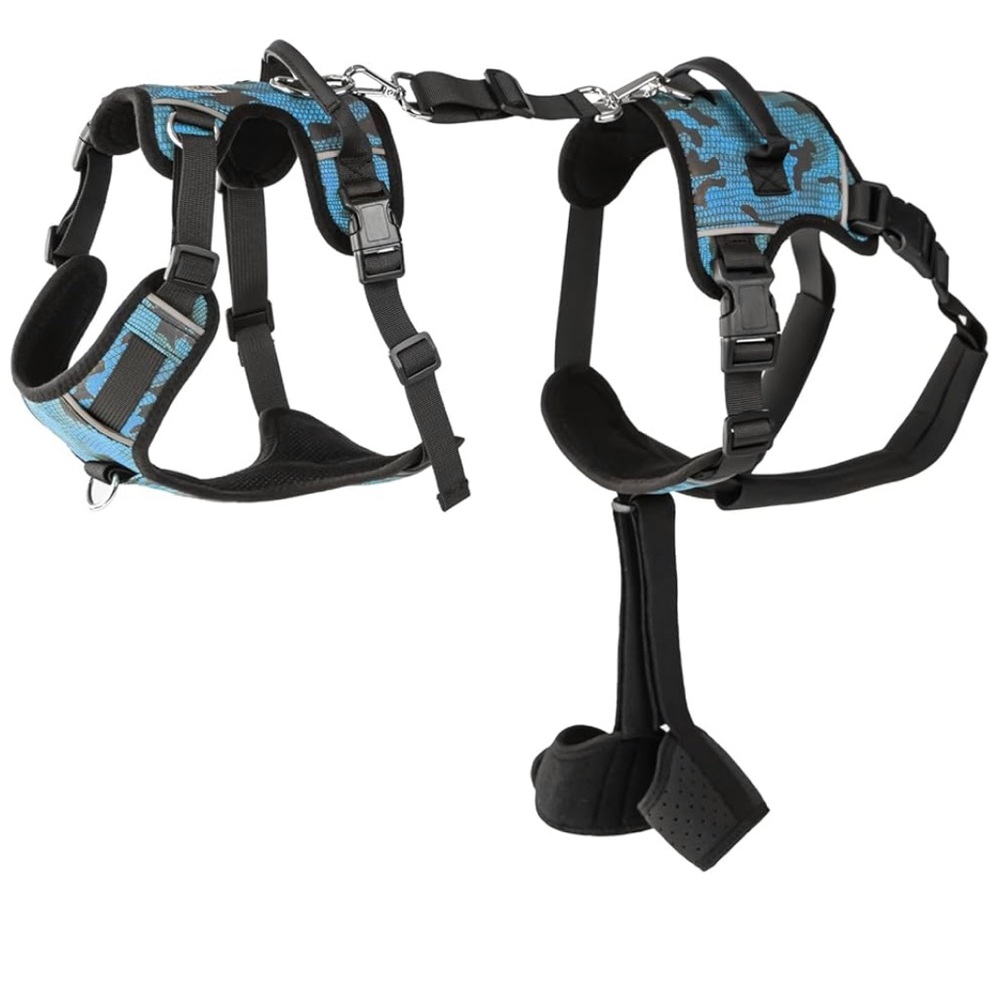 Blue Camouflage Dog Harness